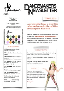 Dancemakers Newsletter end of term 3